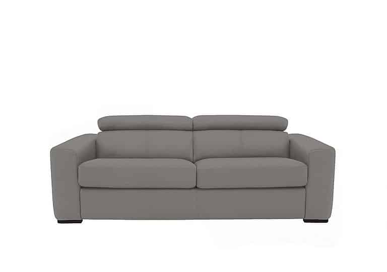 World of Leather - Infinity 3 Seater NC Leather Sofa Bed - Sleet