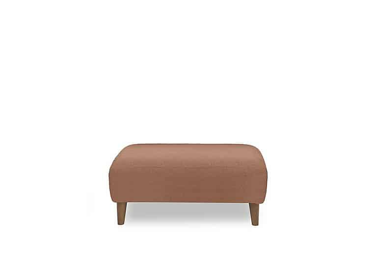 Jackson Fabric Footstool - Clay