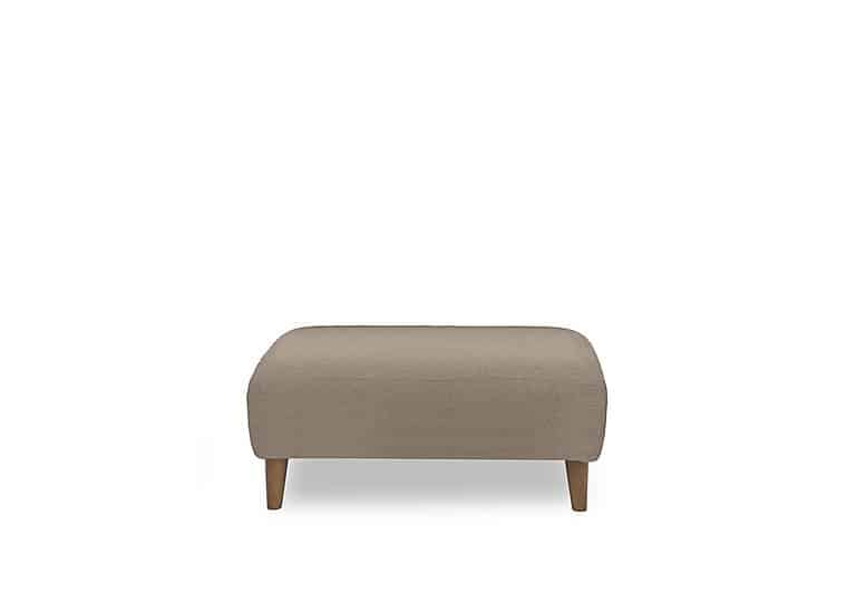 Jackson Fabric Footstool - Mink