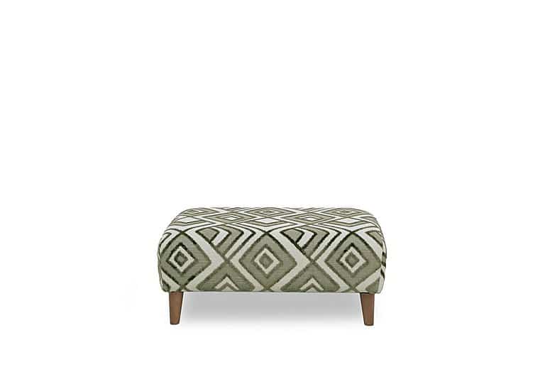 Jackson Fabric Footstool - Sage