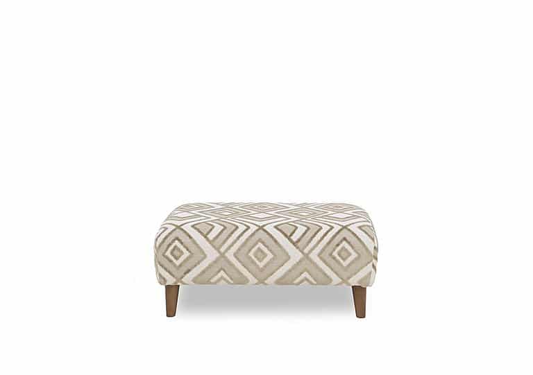 Jackson Fabric Footstool - Sand