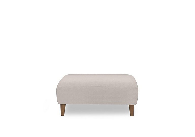 Jackson Fabric Footstool - Silver