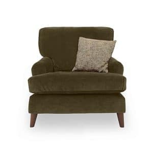 Jackson Velvet Chair  Olive | Bed Sava