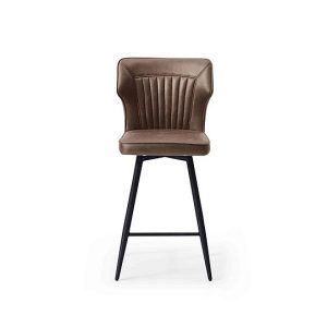 Aydin Swivel Bar Stool  Light Brown | Bed Sava