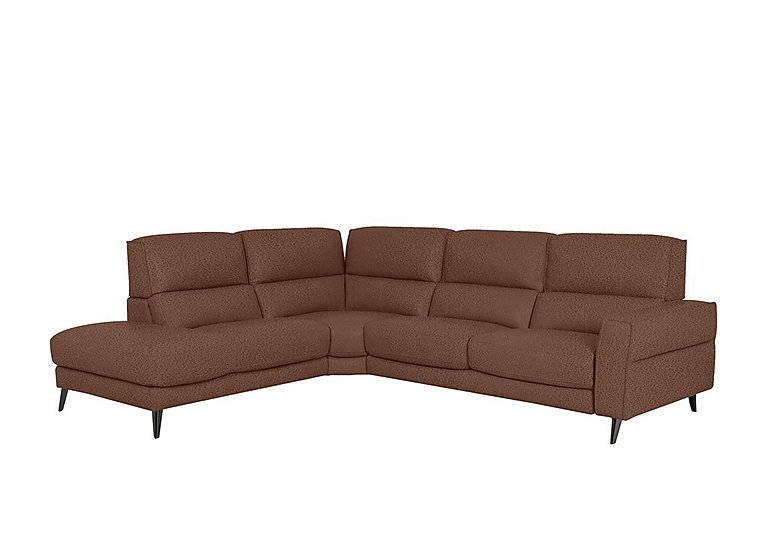 Axel Fabric Left Hand Facing Chaise End Sofa - Dark Taupe