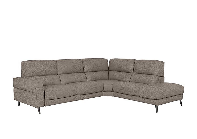 Axel Fabric Right Hand Facing Chaise End Sofa - Silver