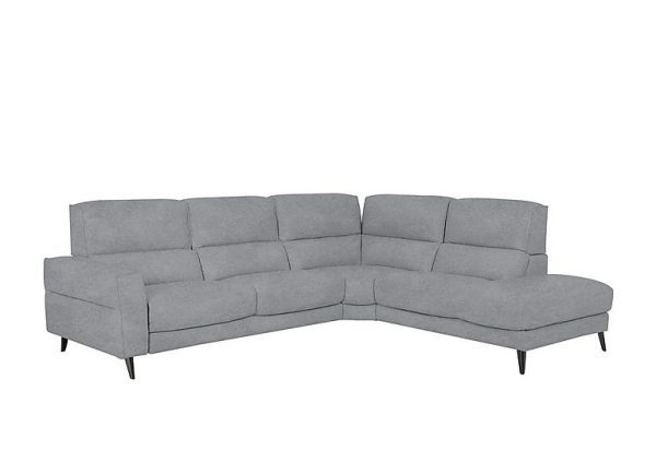 Axel Fabric Right Hand Facing Chaise End Sofa  Bluish Grey | Bed Sava