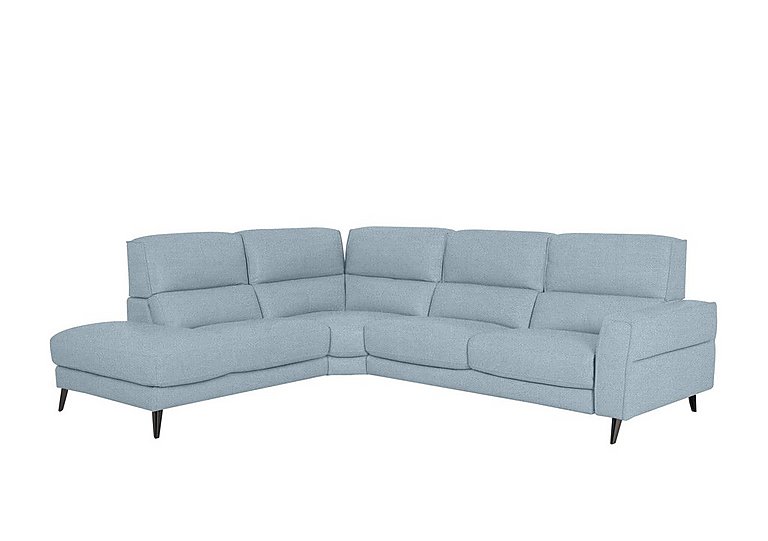 Axel Fabric Left Hand Facing Chaise End Sofa - Baby Blue