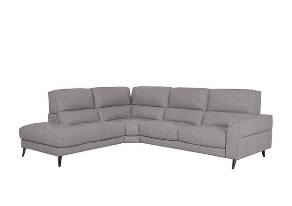 Axel Fabric Left Hand Facing Chaise End Sofa  R27 Pewter | Bed Sava