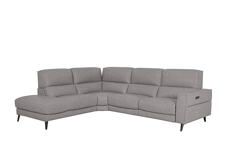 Axel Fabric Left Hand Facing Chaise End Power Recliner Sofa - R27 Pewter