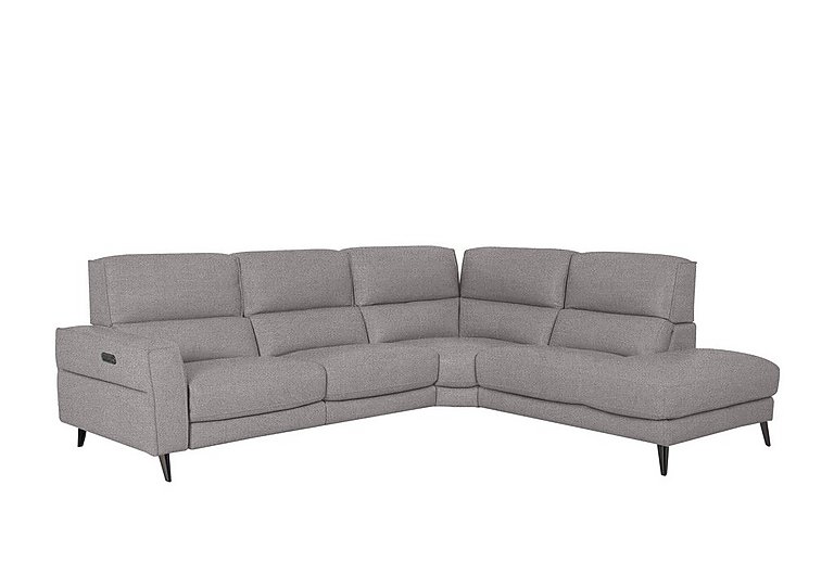 Axel Fabric Right Hand Facing Chaise End Power Recliner Sofa - R27 Pewter