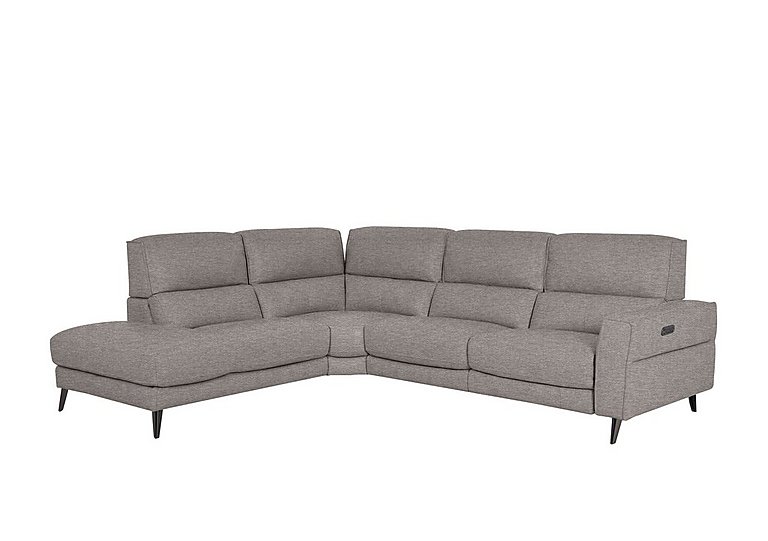 Axel Fabric Left Hand Facing Chaise End Power Recliner Sofa - Wild Dove