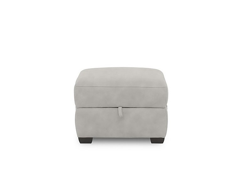 Brescia Fabric Storage Footstool  R18 Beige | Bed Sava