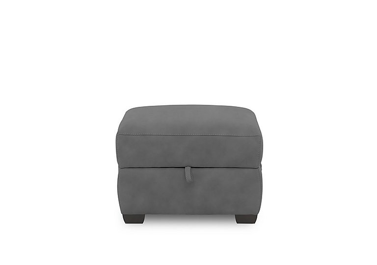 Brescia Fabric Storage Footstool - Graphite