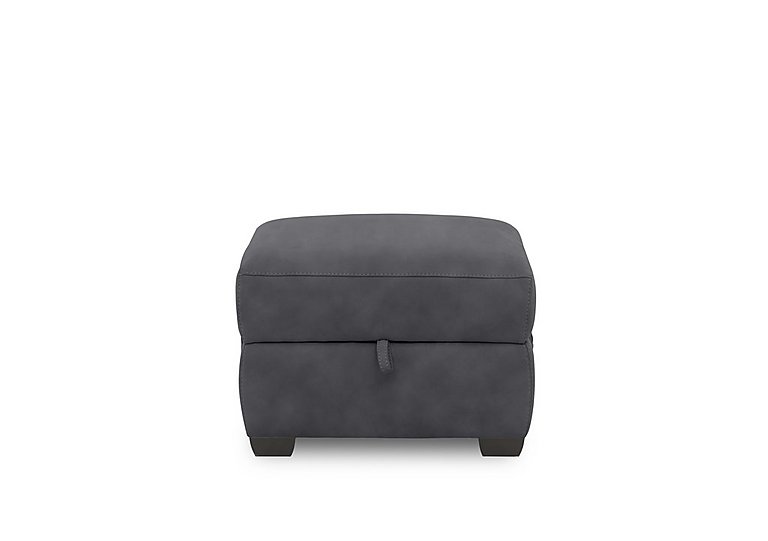 Brescia Fabric Storage Footstool - Charcoal