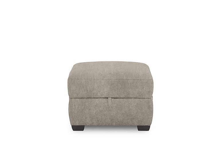 Brescia Fabric Storage Footstool - Mink