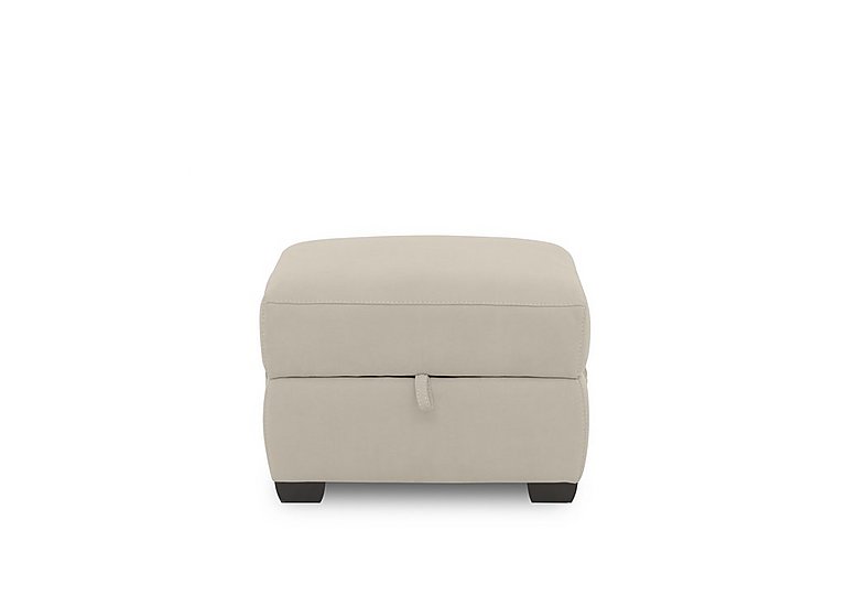 Brescia Fabric Storage Footstool  R32 Light Khaki | Bed Sava