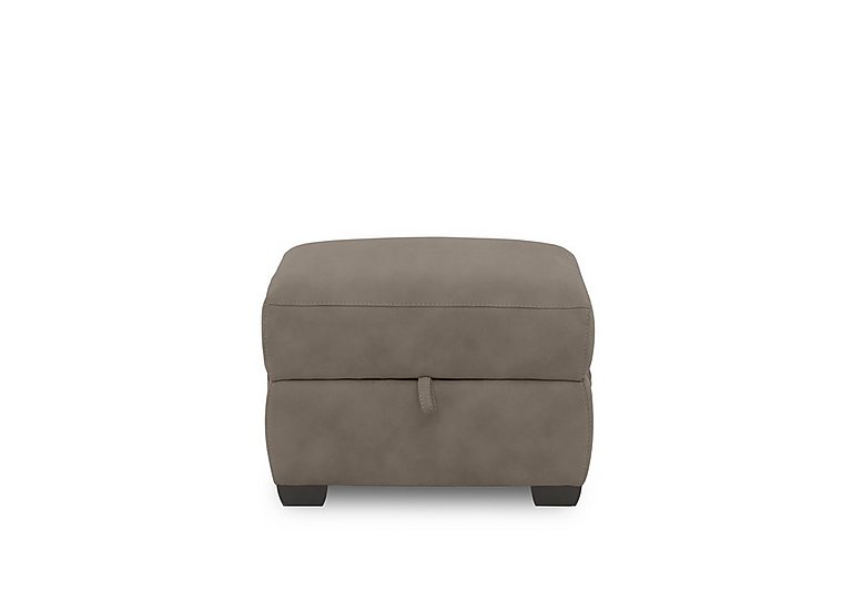 Brescia Fabric Storage Footstool - Khaki