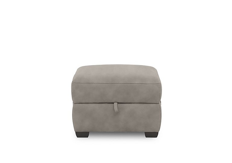 Brescia Fabric Storage Footstool - Marble