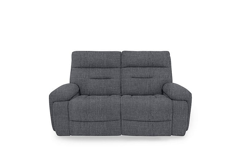 Cinemax 2 Seater Fabric Power Recliner Sofa with Power Headrests and Media Arms - Halifax Gunmetal
