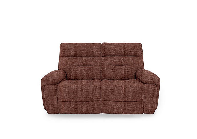 Cinemax 2 Seater Fabric Power Recliner Sofa with Power Headrests and Media Arms - Red Maple