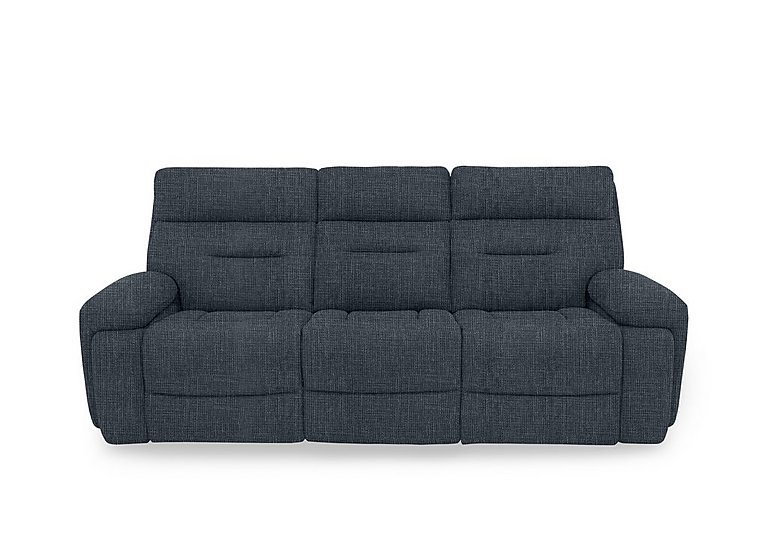 Cinemax 3 Seater Fabric Power Recliner Sofa with Power Headrests and Media Arms - Halifax Charcoal