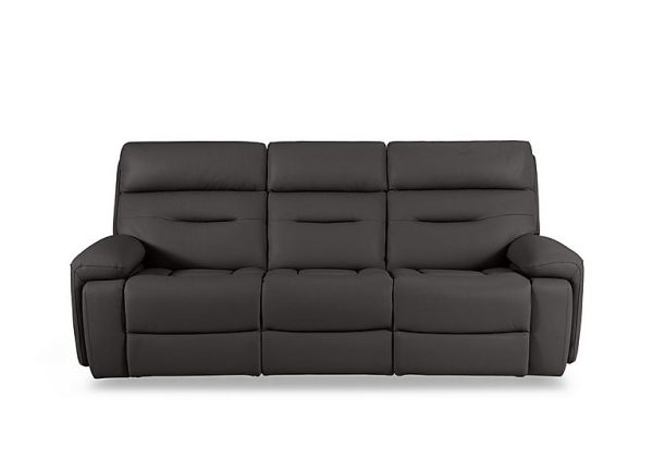 Cinemax 3 Seater Leather Power Recliner Sofa with Power Headrests and Media Arms  Piompo | Bed Sava