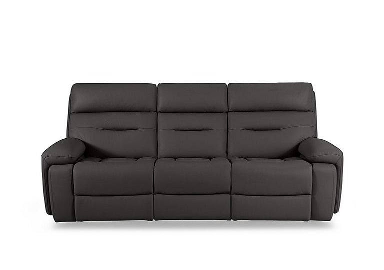 Cinemax 3 Seater Leather Power Recliner Sofa with Power Headrests and Media Arms - Piompo
