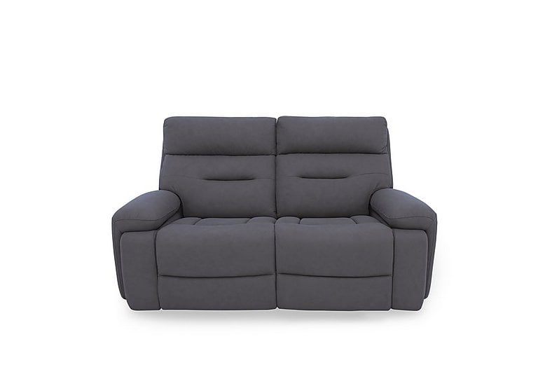 Cinemax 2 Seater Fabric Power Recliner Sofa with Power Headrests and Media Arms - Nappa Grey