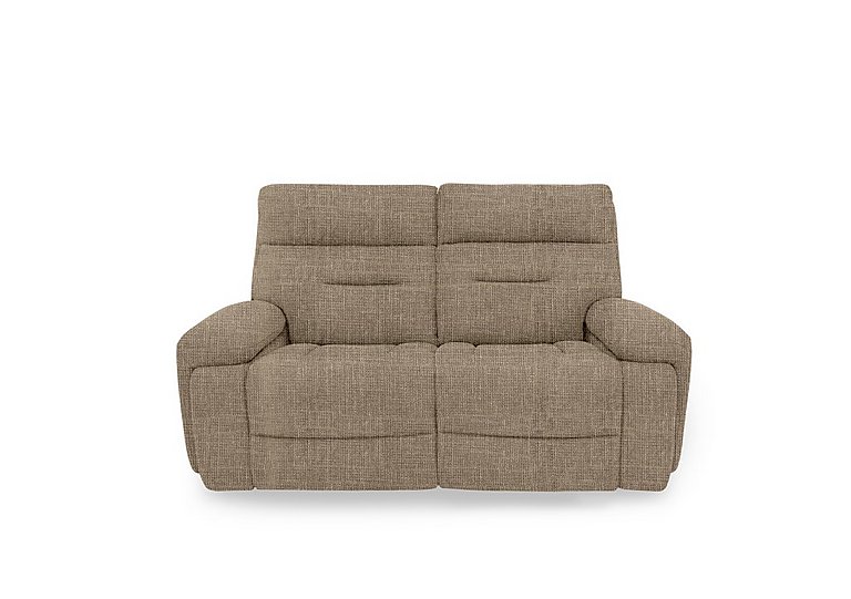 Cinemax 2 Seater Fabric Power Recliner Sofa with Power Headrests and Media Arms - Weave Cocoa