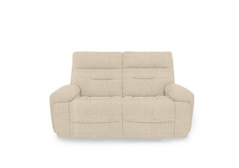 Cinemax 2 Seater Fabric Power Recliner Sofa with Power Headrests and Media Arms - Weave Oatmeal