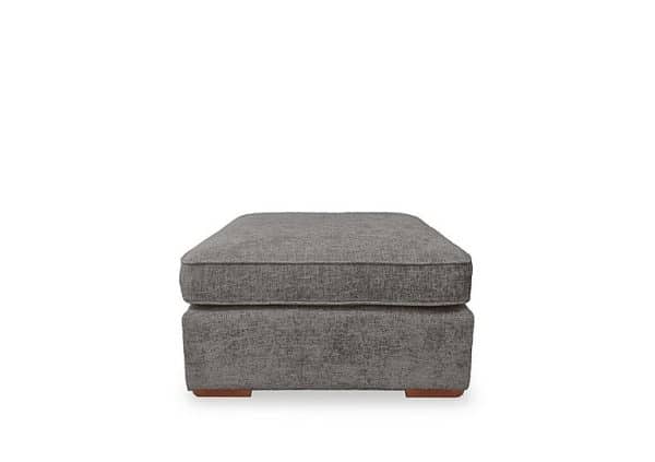 Emilia Square Footstool  Mink | Bed Sava
