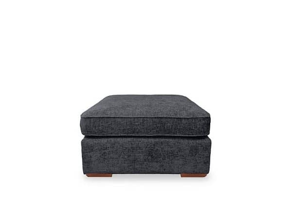 Emilia Square Footstool  Navy | Bed Sava