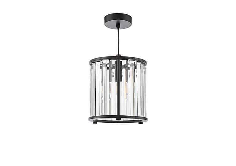 Kira 1 Light Pendant  Black | Bed Sava