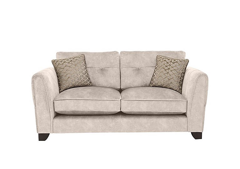 Ariana 2 Seater Fabric Classic Back Sofa - Dapple Cream