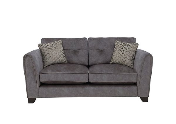 Ariana 2 Seater Fabric Classic Back Sofa  Dapple Moleskin | Bed Sava