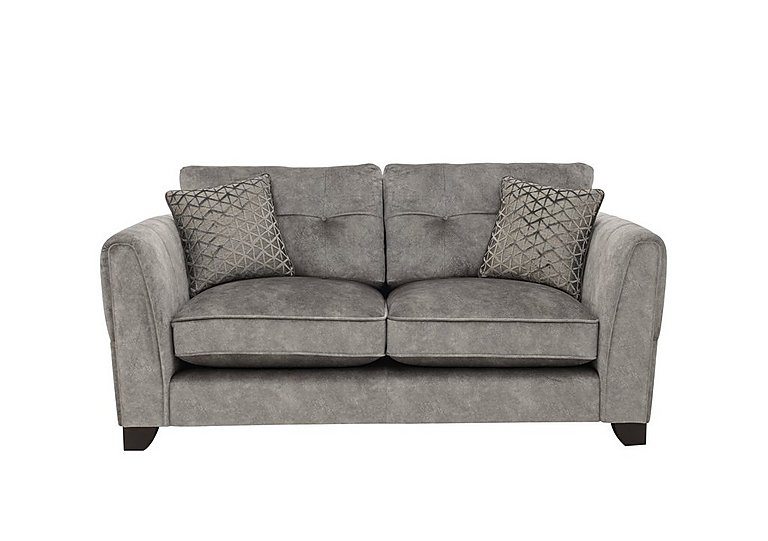 Ariana 2 Seater Fabric Classic Back Sofa - Dapple Silver