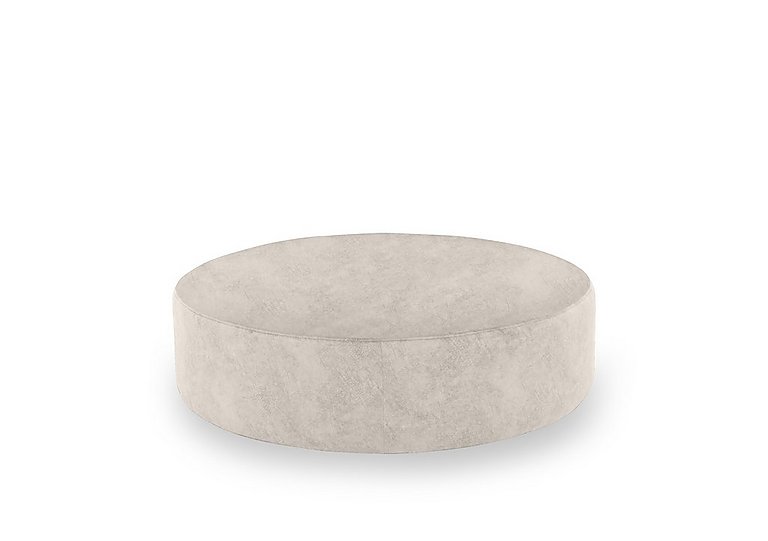 Ariana Fabric Twister Footstool - Cream