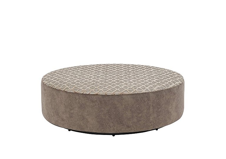 Ariana Fabric Twister Footstool - Dapple Chocolate Trilogy