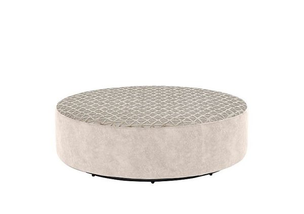 Ariana Fabric Twister Footstool  Dapple CreamTrilogy Cream | Bed Sava