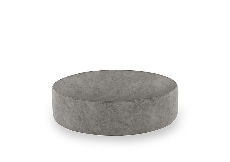Ariana Fabric Twister Footstool - Silver