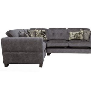 Ariana Small Fabric Classic Back Left Hand Facing Corner Sofa  Dapple Moleskin | Bed Sava