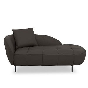Bridgerton BV Leather Chaise  Dark Chocolate | Bed Sava