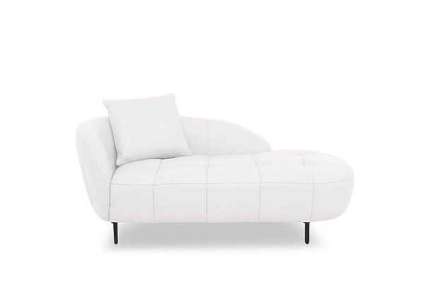 Bridgerton BV Leather Chaise  BV Star White | Bed Sava