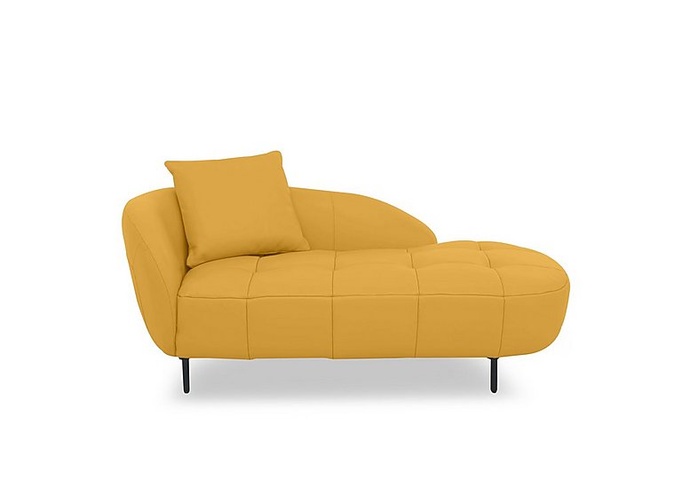 Bridgerton NC Leather Chaise - Sunflower