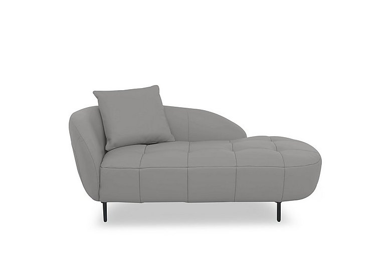 Bridgerton NC Leather Chaise - Sleet
