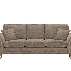 Parker Knoll  Burghley Grand 3 Seater Sofa  Dobby Sand | Bed Sava
