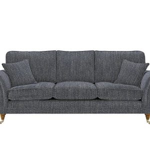 Parker Knoll  Burghley Grand 3 Seater Sofa  Metric Navy | Bed Sava