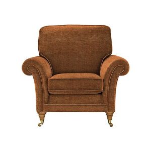 Parker Knoll  Burghley Fabric Armchair  Baslow Pln Mberry | Bed Sava