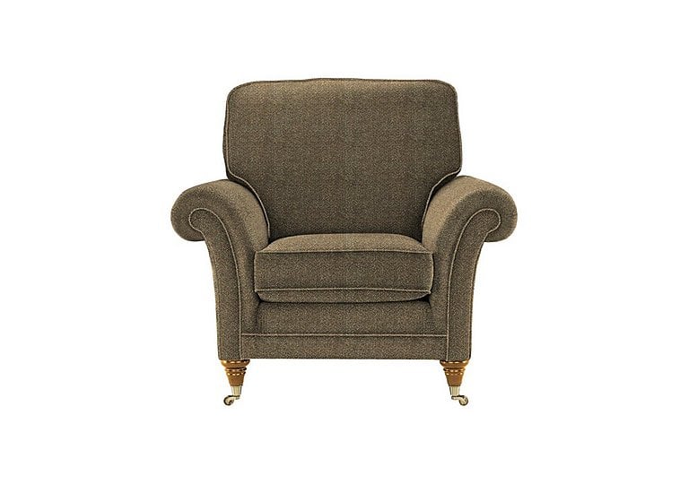 Parker Knoll - Burghley Fabric Armchair - Harris Slate